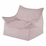 MISIOO Kinder Sessel Roya Cord – Kindersessel für Kinderzimmer, Weicher Sitzsack Kinder, Bodensessel Bean Bag Sofa, Premium Cord Oeko-TEX, 80x73x58 cm