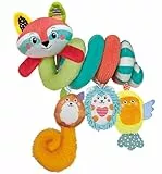 Clementoni - Spirale Kinderwagen Neugeborene, weiche Spiral Happy Animals, Baby for You, Plüsch für die erste Kindheit, maschinenwaschbar, 17909
