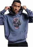 Mister Tee Herren Kapuzenpullover Flying High Heavy Oversize Hoody vintageblue 3XL