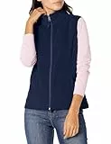 Amazon Essentials Damen Ärmellose Polar Soft Fleece-Weste Mit Klassischer Passform (Erhältlich In Übergröße), Marineblau, XL