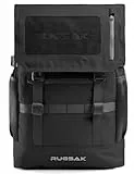 RUGSAK® Original PRO | Laptoprucksack Wasserdicht [20-35L] Handgepäck 40x30x20 | Rucksack für Business Sport Uni Wandern Reisen | Wickelrucksack | Damen Herren Teenager (Phantom Black)