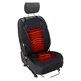 Sitzkissen für Das Auto, Winter Autositze Rückenkissen Vordersitze Fahrersitz Bequemer Sitzauflage Auto Sitzkissen für Auto Erwachsene LKW,SUV Oder Transporter Auto Geeignet 1 Stück (Schwarz)