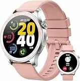 Smartwatch Damen, 1.43″ AMOLED-Display Touch Smart Watch mit Bluetooth-Anrufe, 100+ Sportmodi Fitnessuhr IP68 Wasserdicht Sportuhr, Fitness Tracker mit Herzfrequenz SpO2 Schrittzähler Schlafmonitor