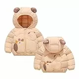 KODMNSW Mädchen Winterjacke Daunenjacke (2-7 Jahre) Niedlich Puffer Jacke Warm Daunenmantel Leicht Baumwolljacke Puffermantel Casual Winter Coat Steppjacke Wintermantel Outdoor Mantel Beige 7 Jahre