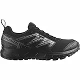 Salomon Wander Gore-Tex Damen Trail Running Wasserdichte Schuhe, Outdoor-bereit, Komfort durch Dämpfung, Sicherer Fußhalt, Black, 40