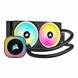 Corsair iCUE LINK H100i RGB Flüssig-CPU-Kühler - 240mm AIO - QX120 RGB-Lüfter - Passend Für Intel® LGA 1700, AMD® AM5 - iCUE LINK System Hub Enthalten - Schwarz