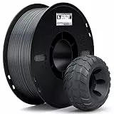 ELEGOO TPU 95A 3D Drucker Filament 1,75 mm Grau 1 KG, Flexibles Weiches Filament 3D Druckmaterialien, 1 kg Kunststoffspule (2,2 lbs) für die Meisten -3D-Drucker