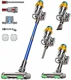 AIDTIPS Akku Staubsauger, 50KPA/600W/70Mins Staubsauger Kabellos mit Selbststehend, 1,8L Großer Staubbecher, Anti-Tangle-Bürste, 8-stufiges Filtersystem Grünes Licht für Hartböden Teppiche Tierhaare