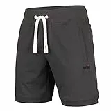 Mount Swiss Kurze Freizeithose Herren Luca I Kurze Sweatpants Herren mit Taschen und Tunnelzug I Kurze Hose für Heim und Hobby I Bequeme Sport Shorts Farbe: anthrazit, Gr. XL