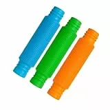 alldoro 60331 Flexi Pop Tubes, sensorisches Spielzeug, Röhren mit ausziehbarer Länge 21-67 cm, 4,5 cm Durchmesser, 3 Stück