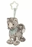 Sterntaler Spielzeuganhänger Katze Lilly - Kinderwagen Spielzeug aus weichem Stoff - Baby Spielzeug zum Aufhängen, grau
