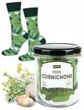 soxo Glas Socken Damen Geschenke Für Männer Herren Socks Geschenk Für Frauen 40-45 Cornichons