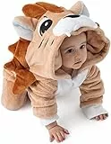 corimori Flauschiges Löwen-Kostüm für Babies, Neugeborene, | Karneval Fasching Kostüm Onesie für Mädchen, Jungen | Körpergröße 60-70cm