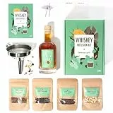 DIY Whisky Infusionsset von Craftly | Geschenkset | Tolles Geschenk für ihn, sie, Partner, Jahrestag, Geburtstag | Geschenkset für Männer und Frauen l Gewürze & Flaschen