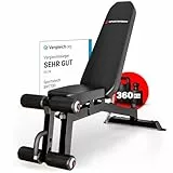 Sportstech Hantelbank BRT700 für Zuhause, 21in1 Schrägbank & Flachbank mit Bankdrücken, 360 kg Belastung, Rückentrainer, bench press, Krafttraining, Ganzkörper, Home Gym, Multifunktionsbank