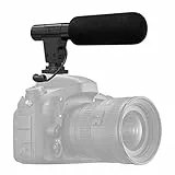 Onewer Yangers Kameramikrofon, Kondensator-Videoaufnahme Interview Professionelles Externes Hypercardioid-Mikrofon Ander Kamera für Canon Nikon DSLR-Kamera DV-Camcorder