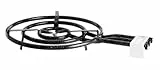 Paella World Gasbrenner, 3-Brennringe, Ø 70 cm, 29.0 kW bei 50 mbar, Ideal für Paella Pfannen, Grill, Woks, Töpfe, Edelstahlgriff, Antihaftbeschichtung, 70 cm