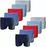 LOREZA ® 10er Set Jungen Boxershorts Baumwolle (140-146 (10-11 Jahre), Modell 2-10er Set)