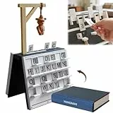 Galgenmännchen Spiel, Play-Book Hangman, Hangman Spiel, Magnetisches Galgenmännchen S-piel, Hang-man Magnetic Game, mit Vokabel-Rechtschreib-Herausforderung | Geschenk für Frauen & Männer