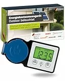 SCHWAIGER Energiekostenmessgerät & Einspeisemessgerät I Outdoor geeignet & beleuchtet I Stromzähler für die Steckdose I Strommessgerät zur Ermittlung des Stromverbrauchs & der Einspeisung
