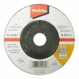 Makita B-46361 Schruppscheibe INOX 125 x 6,0 mm, 1 Stück, für die Bearbeitung von Edelstahl, WA36N-BF, EN12413, oSa zertifiziert