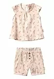 Sterntaler Set T -Shirt mit Hose Blümchen Hase Happy für Mädchen - Set aus Wohlfühlhose und Langarmshirt aus Baumwolljersey - Bekleidungsset Baby mit Gänseblümchen Druck - ecru, 56