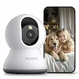 blurams 2K WLAN Kamera überwachung innen 360° Drehung Baby Monitor & Haustierüberwachung, Vollfarb-Nachtvision, Zweiweg-Audio, Menschenerkennung, 2.4G/5G WiFi 6, Kompatibel Mit Alexa
