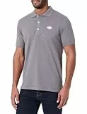Replay Herren Poloshirt Kurzarm mit Logo, Dark Grey 591 (Grau), S