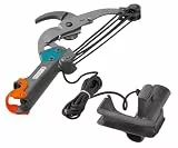 Gardena combisystem-Amboss-Baumschere: Astschere mit 5-fach Rollenübersetzung für kraftsparendes Schneiden von Ästen bis 35 mm Durchmesser, mit 4,7 m reißfestem Zugseil und D-Griff (00297-20)