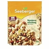 Seeberger Nusskernmischung: Pure Nuss-Mischung aus knackigen Haselnusskernen, Mandeln, Walnüssen & Cashewkernen - intensives Nuss-Aroma, glutenfrei (1 x 400 g)
