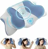 Uniency Orthopädisches Kissen mit Memory Foam Antischnarchkissen Nackenstützkissen Ergonomisches Kopfkissen Schlafkissen für Seitenschläfer, Rückenschläfer&Bauchschläfer(Blau)