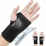 ACWOO Handgelenk Bandagen, Handgelenkstütze, Atmungsaktive Handgelenkschiene Handschiene Damen und Herren, Bandage Handgelenk für Tendinitis,Arthritis,Verstauchungserholung (Links)