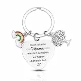 Belillpipi Beste Mama Geschenk, Schlüsselanhänger für Mama, Geburtstagsgeschenk für Mama, Geschenke für Mama von Tochter Sohn, Geschenk zum Muttertag, Schlüsselanhänger Mama Geschenke