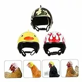 Parliky 3stücke Huhn Helm Für Haustiervögel Schutz Hülle Kopfbedeckung Hühner Helm Vogel Hut Huhn Hut Haustiervogel Komplett