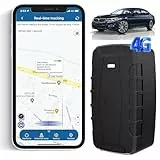 TKMARS 4G GPS Tracker Auto GPS Tracker Ohne ABO 20000mah,Standby-Zeit Von 240 Tagen mit Kostenloser App, Stark Magnetisch und Wasserdicht