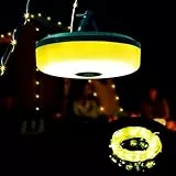 Aosethefrt Camping Lichterkette 10M, 3-in-1 Aufrollbar, 8 Beleuchtungsmodi, Wasserdichte Tragbare Verstaubare Wiederaufladbare Campinglampe mit Taschenlampe für Camping, Notfall, Dekoration