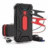 Starthilfe Powerbank, 1600A Spitzenstrom 12V Auto Starthilfe Powerbank für 8.0 Benzin und 7.0L Dieselmotor, Starthilfegerät mit LED Taschenlampe