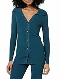 The Drop Ripp-Pullover für Damen, Constance Knopfleiste, Legion-Blau, L