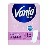 Vania Maxi Nuit Damenbinden, 1 Packung à 12 Stück