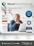 SteuerSparErklärung Plus 2026 I Steuererklärung für das Steuerjahr 2025 mit ELSTER & Datenimport | Inkl. 5 Abgaben & digitaler Steuer-KI Alma | Für Windows & Mac I Aktivierungscode per Email