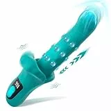 Dildo Vibrator Sex Spielzeug für Paare, Vibratorensets für Frauen G Punkt Klitoris mit 9 Teleskop 9 Vibration 9 stoß, 23cm Dildos Sex Toys Klitoris Stimulator für Sie, Diloschwanz Erotik Sexspielzeug