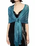 DiaryLook stola für abendkleid glitzer schal silber damen festlich 23er jahre silber kleid,Blue