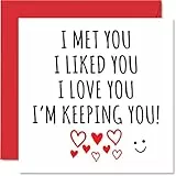 Stuff4 Lustige Valentinstagskarte – I Met Liked Love Keeping You – Valentinstagsgeschenk für Freundin Freund Paar 145 mm x 145 mm Grußkarten Happy Wedding First Anniversary Ehemann Ehefrau Gay LGBT