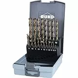 RUKO Spiralbohrersatz HSSE-Co 5 DIN 338 Typ VA 19tlg. Ø 1-10 mm in ABS-Kunststoffkassette - 215214RO