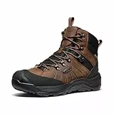 KEEN Herren Wanderschuh Revel IV MID Polar M, Dunkelbraun/Karamell-Café, Größe 47 EU