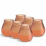 Bolsius Outdoor Kerze - Patio Light - Citronella - Koralle - Packung mit 6 - Lange Brenndauer von 40 Stunden - Outdoor Kerze - Außendekoration - Natürliche Extrakte - Veganes Wachs - Kein Palmöl