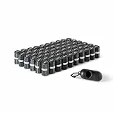 Amazon Basics Hundekotbeutel mit Spender und Leinenclip, Unparfümiert, 900 Beutel (60 Packungen mit je 15 Beuteln), Schwarz