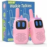 Mädchen Spielzeug ab 3-12 Jahre, Kearui Walkie Talkie Kinder Funkgerät mit Einhorn Silikonhülle Leichtgewichtig, Einhorn Spielzeug Walkie Talkie Mädchen ab 4 5 6 7 8 Jahre (Rosa)