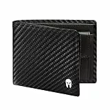 SPARTANO Herren Geldbörse, Herren Wallet mit RFID-Schutz, mit Münzfach, Portemonnaie mit 11 Kreditkartentasche und 2 Geldscheine - Zeus (Carbon)