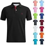 Generisch Poloshirt Herren Kurzarm Shirt Atmungsaktives Golf Polo Shirt Männer Sommer Shirts Sport Basic Slim Fit Tshirt Polohemd